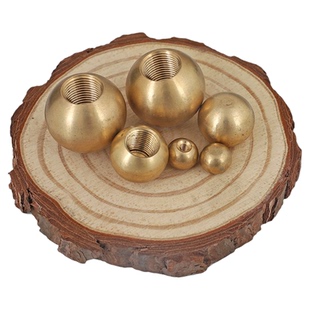 纯黄铜内牙圆球螺母光头帽花枝帽堵头螺帽装饰螺丝帽灯饰灯具配件