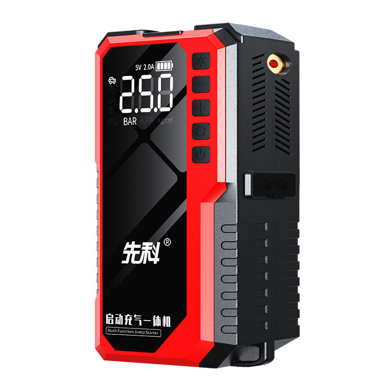 汽车应急启动电源充气泵一体机
