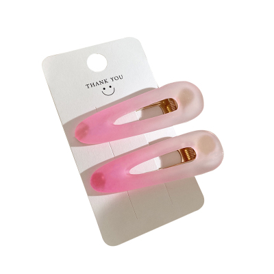 多巴胺粉色系爱心刘海夹儿童发卡