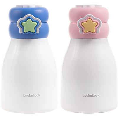 乐扣儿童316不锈钢吸管保温杯