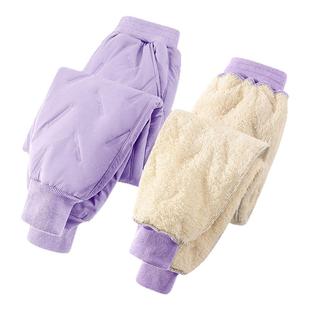 真维斯童装女童冬季加绒裤子大童加厚绒一体绒保暖裤儿童棉裤外穿