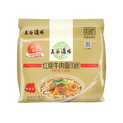 五谷道场红烧牛肉方便面