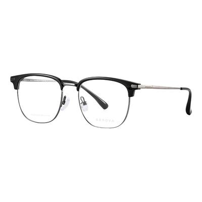 SEROVA施洛华超轻钛合金近视眼镜架男款商务眉线半框配度数 SC628