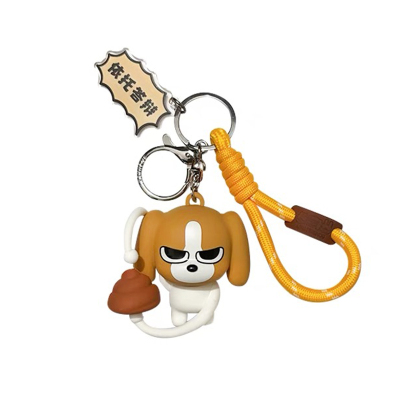 欧家卡艺卡通PVC网红钥匙扣挂件