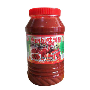 丹东特产龙母山庄鲜味族高丽风味奥尔良烤肉拌饭专用辣酱1800克