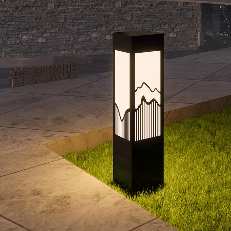 新中式草坪灯太阳能户外防水草地灯花园别墅室外地插景观庭院灯