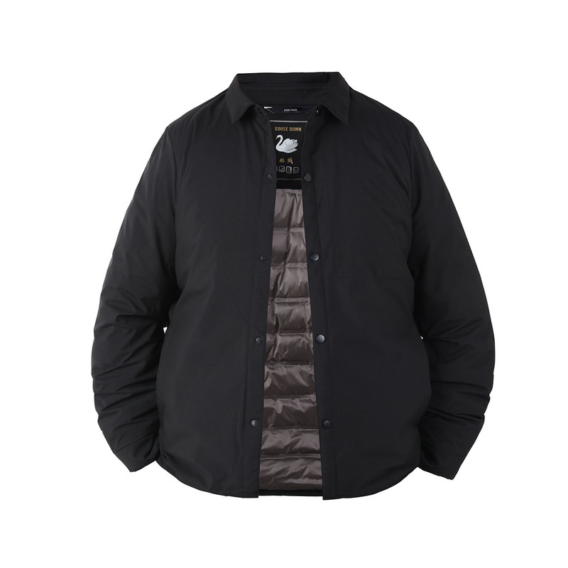 百胜狐90鹅绒男冬大码羽绒服