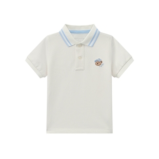 【菁英POLO】TeenieWeenieKids小熊童装25年款男宝凉感短袖打底衫
