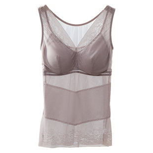 背心免穿文胸一体式薄款夏季小胸聚拢大码超薄内搭打底吊带内衣女