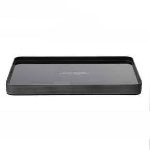 英国ORTOR托盘长方形家用水杯盘子餐具酒店茶杯茶具客厅玻璃茶盘