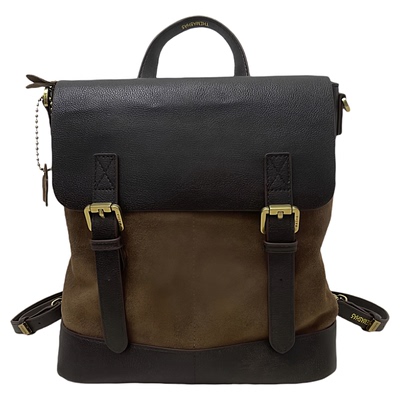 复古时尚磨砂真皮双肩背包2025新