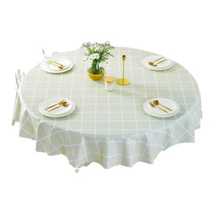 圆桌桌布防水防油防烫免洗家用圆形桌垫ins风小学生PVC圆桌布台布