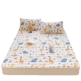 紫罗兰全棉新疆棉花夹棉床垫床褥纯棉学生宿舍垫被三件套家用薄垫