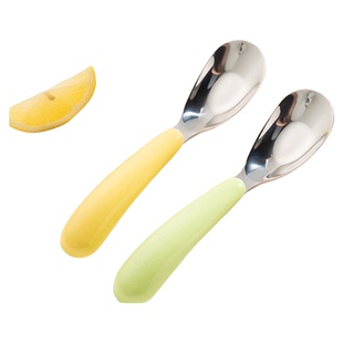 广意316不锈钢勺子儿童家用元宝勺宝宝辅食喂饭专用小汤勺