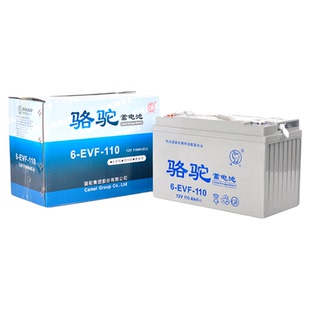 骆驼新能源蓄电池12v100ah电动四轮车洗地机叉车80A电瓶6-EVF-110