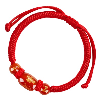 普陀山2026蛇年本命年红绳手链