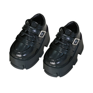 官方正品四分bjd娃鞋4分熊妹黑白配luts脚板sd玩偶鞋增高加厚底女