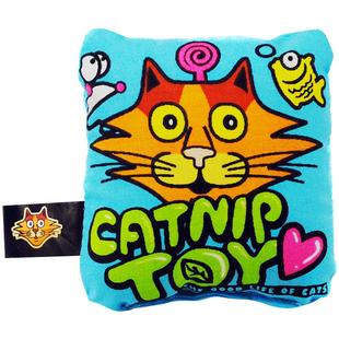 田田猫猫薄荷木天蓼枕头幼猫啃咬磨牙耐咬耐抓自嗨解闷神器猫玩具