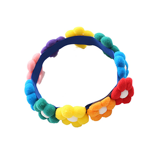 春田花花 柴犬彩虹花花项圈柴犬围脖可爱花朵狗狗网红拍照柯基