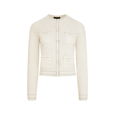 MARYLING米白色针织开衫