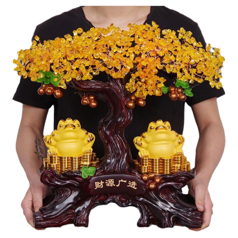 水晶招财树摆件开业礼品
