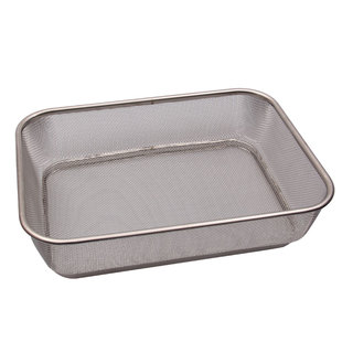 不锈钢加筋网篮 长方形洗菜蓝 过滤篮淘米篮水果篮厨房洗菜沥水篮