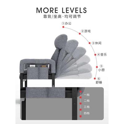 电脑椅家用舒适久坐靠背椅子沙发宿舍大学生电竞办公座椅懒人可躺