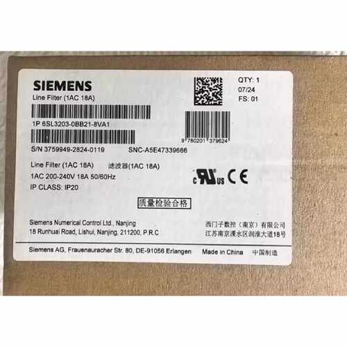 议价西门子过滤器6SL3203-0BB21/0BE15/0BE21/0BE22-0VA0/2VA0/8V