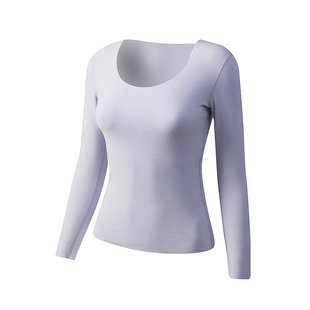 双面德绒自发热内衣紧身打底衫单件上衣无痕保暖衣女加厚加绒秋衣