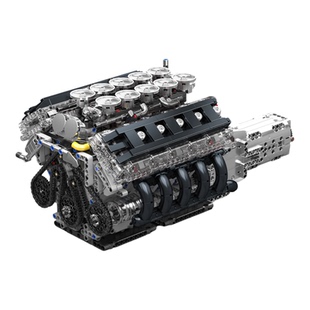 宇星模王旗舰店2025新款LFA跑车V10发动机模型积木拼装益智玩具