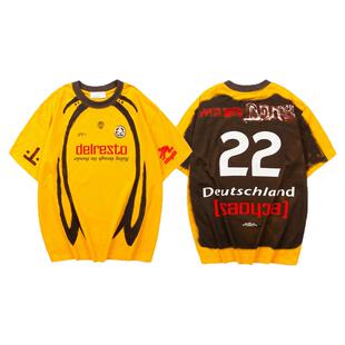 美式高街Travis Scott Cactus Jack足球服合集古着短袖T恤男女潮