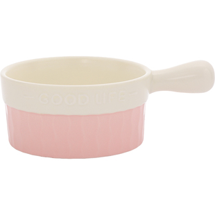 微波炉手柄碗个人专用陶瓷水果沙拉碗焗饭碗空气炸锅碗漂亮泡面碗