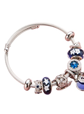 欧美学生款镀金手链女生礼物手镯