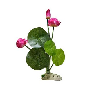 仿真荷花莲花鱼缸水族家居供佛客厅落地水池舞台道具花装饰品