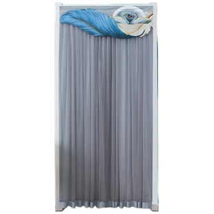 新款卧室门帘防蚊门帘家用免打孔隔断帘厨房卧室装饰帘四季通用