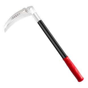 农用砍割两用镰刀割草刀加厚全钢锻打锋利加长杆除草割麦户外钓鱼