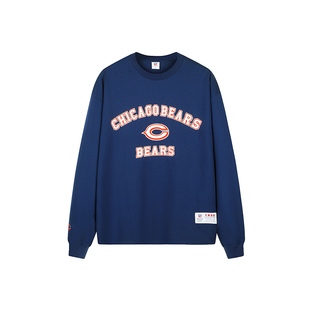 NFL美橄超级碗熊球队美式运动复古Jersey球衣宽松印花长袖T恤卫衣