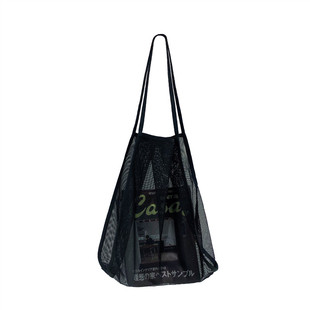 MONA 2025新款ins风透明网纱单肩挎包时尚轻便百搭购物袋沙滩包