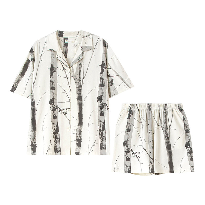 妮狄娅夏季情侣凉感国风家居服