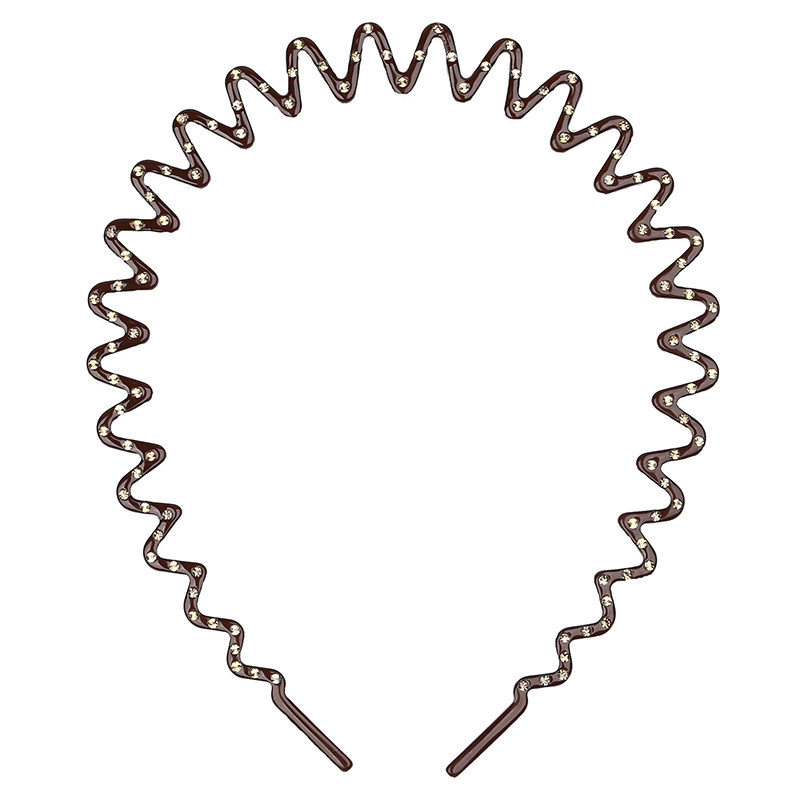 法国佩妮Chaplet韩国版波浪型水钻网红发饰气质发箍头箍镶钻发卡