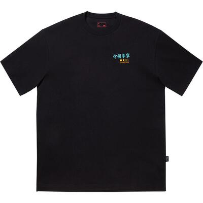 李宁宽松圆领男印花短袖文化衫