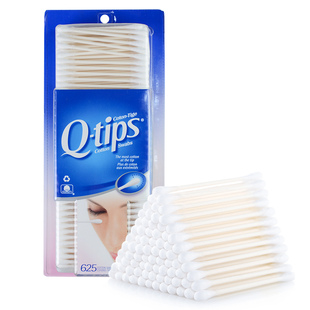 现货加拿大进口Q-tips棉棒棉签儿童清洁化妆棉花棒双头棉签625支