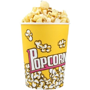 一次性商用爆米花桶电影院专用爆米花卡通纸桶包装串串盒子可定制