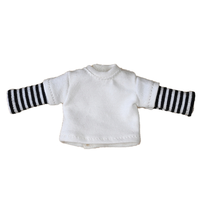 ob11娃衣时尚多色条纹卫衣