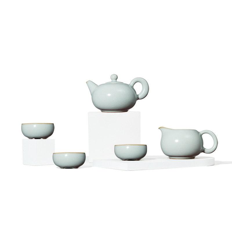 雅瓷汝窑陶瓷功夫茶具套装冰裂釉