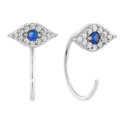 欧美s925纯银耳环Hugger半环气质轻奢养耳圈洗睡免摘耳环个性小众