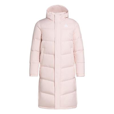 阿迪达斯拒水保暖长款鸭绒羽绒服