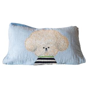 纯棉枕巾100全棉一对纱布可爱防头油枕头巾儿童卡通吸汗