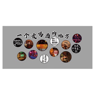 网红打卡清吧民谣小酒馆装饰造景氛围布置工业风烧烤破店创意墙面