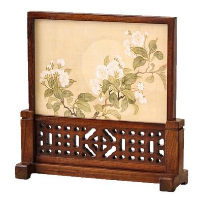 泰吉利中式实木隔断插屏桌面摆件